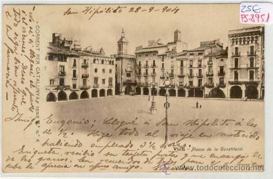 Postkarten: (PS-8951)POSTAL DE VICH-PLASSA DE LA CONSTITUCIO