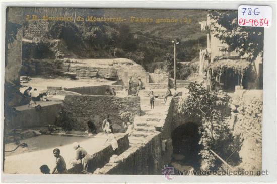 Postkarten: (PS-9034)POSTAL FOTOGRAFICA DE MONISTROL DE MONTSERRAT-FUENTE GRANDE Y LAVANDERAS