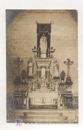 Postcards: SANT BOY. INTERIOR HERMITA DE SAN RAMON. (POSTAL FOTOGR&Aacute;FICA). J C V.