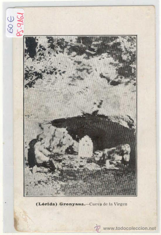 Postcards: (PS-9161)POSTAL DE GRENYANA(LLEIDA)-CUEVA DE LA VIRGEN