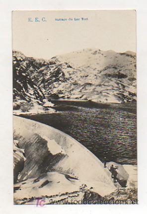 Postcards: E. E. C. PRESA DEL LAGO TORT. (POSTAL FOTOGR&Aacute;FICA).