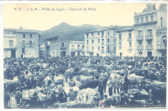 Postales: POBLA DE SEGUR FERIA 15 ABRIL THOMAS - Foto 1