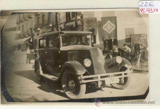 Postales: (PS-9314)POSTAL FOTOGRAFICA DE LLEIDA???-COCHE RENAULT