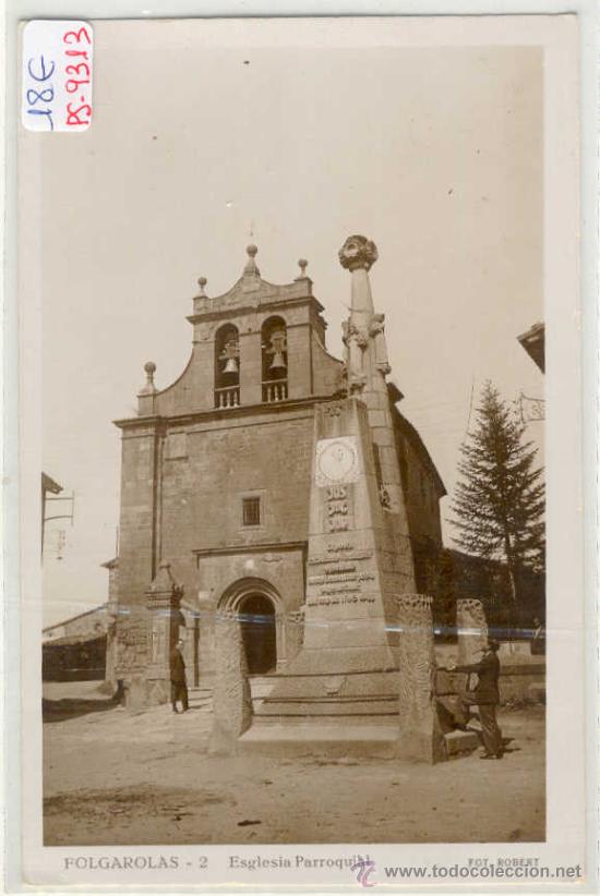 Postcards: (PS-9313)POSTAL FOTOGRAFICA DE FOLGAROLAS-ESGLESIA PARROQUIAL