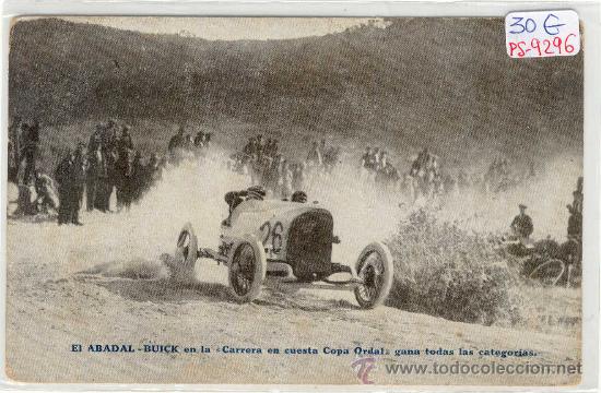 Postkarten: (PS-9296)POSTAL DEL ORDAL-CARRERA GANA TODAS LAS CATEGORIAS EL ABADAL-BUICK