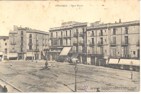 Postales: SABADELL PLAZA MAYOR - Foto 1