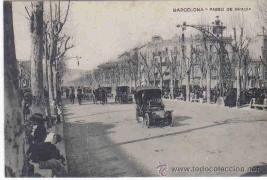 Postales: Barcelona - Paseo de Gracia - Foto 1