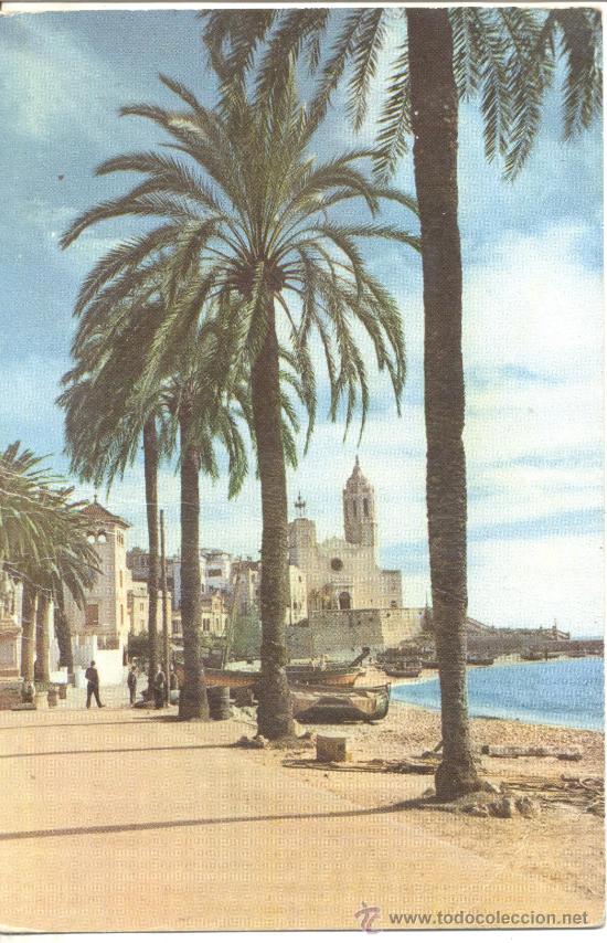 Postales: SITGES PASEO DE LA RIBERA Y LA PUNTA A CAMPA&Ntilde;A - Foto 1