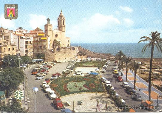 Postales: SITGES COMERCIAL ESCUDO DE ORO - Foto 1