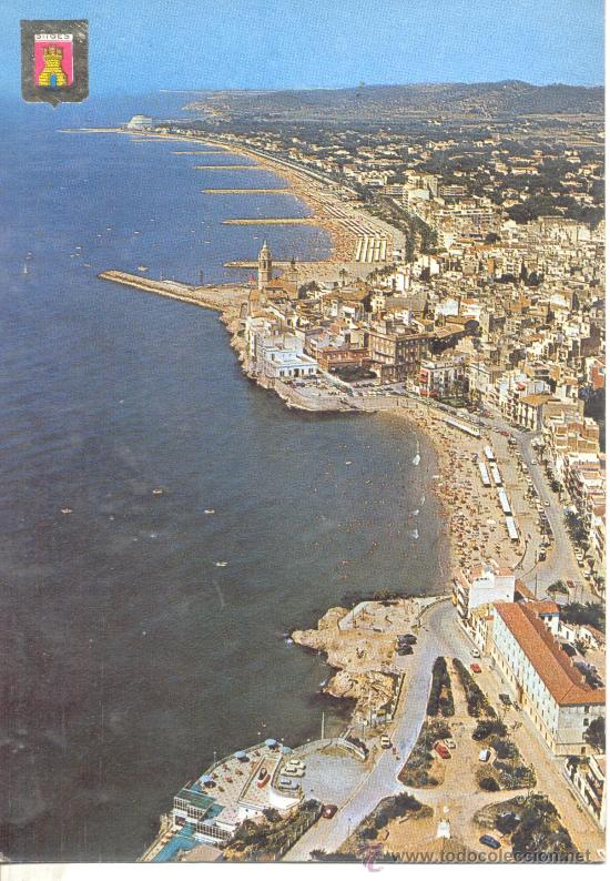Postales: SITGES COMERCIAL ESCUDO DE ORO - Foto 1