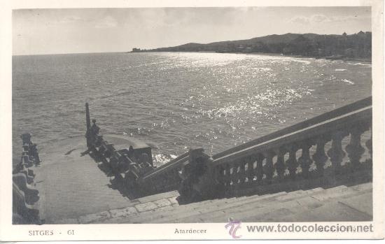 Postales: SITGES ATARCECER R GASSO - Foto 1