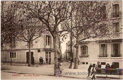 Postales: POSTAL ARBOS RAMBLA GENER - Foto 1