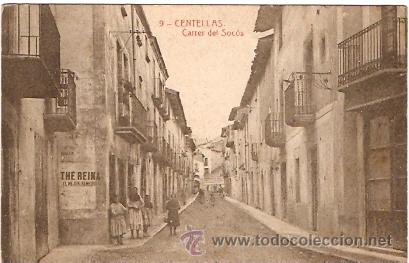 Postales: POSTAL CENTELLAS CARRER DEL SOCOS - Foto 1