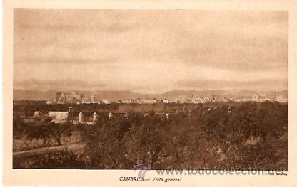 Postales: POSTAL CAMBRILS VISTA GENERAL - Foto 1