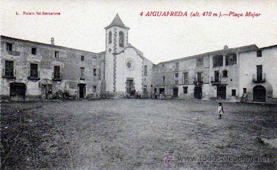 Postales: POSTAL AIGUAFREDA PLACA MAJOR - Foto 1
