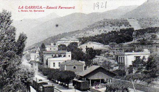 Postales: POSTAL LA GARRIGA ESTACIO FERROCARRIL - Foto 1