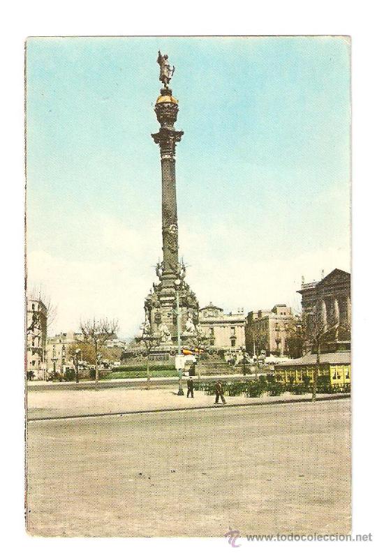 Postales: barcelona. monumento a colon. circulada - Foto 1