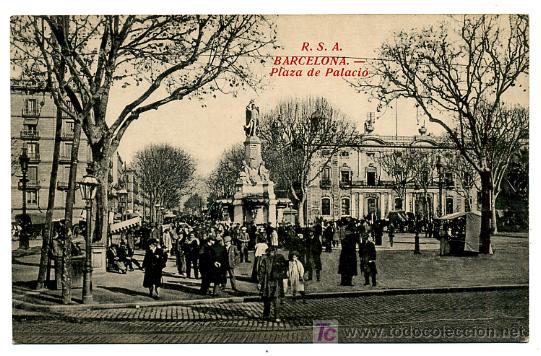 Postales: BARCELONA, PLAZA DE PALACIO,      P25196 - Foto 1