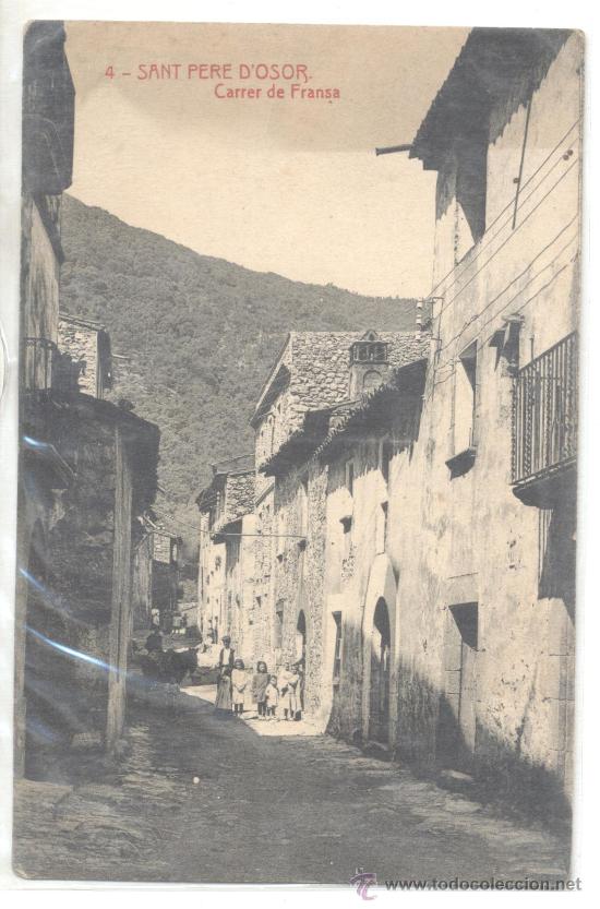 Postales: SANT PERE D OSOR CARRER DE FRANSA THOMAS - Foto 1