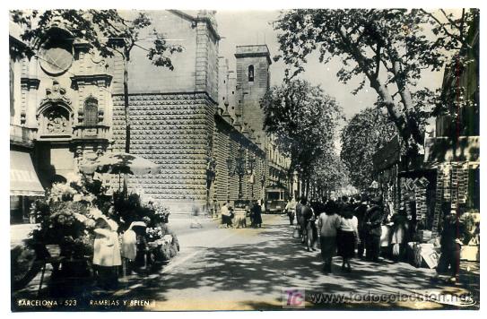 Postales: BARCELONA, RAMBLAS Y BELEN,     P25218 - Foto 1