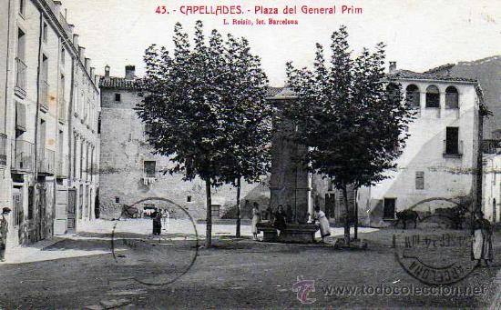 Postales: POSTAL CAPELLADES PLAZA DEL GENERAL PRIM - Foto 1