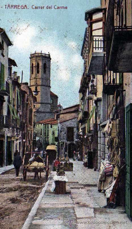Postales: POSTAL TARREGA CARRER DEL CARME - Foto 1