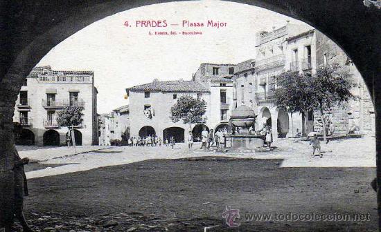Postales: POSTAL PRADES - PLASSA MAJOR - Foto 1