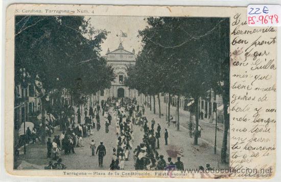 Postkarten: (PS-9698)POSTAL DE TARRAGONA-PLAZA DE LA CONSTITUCION