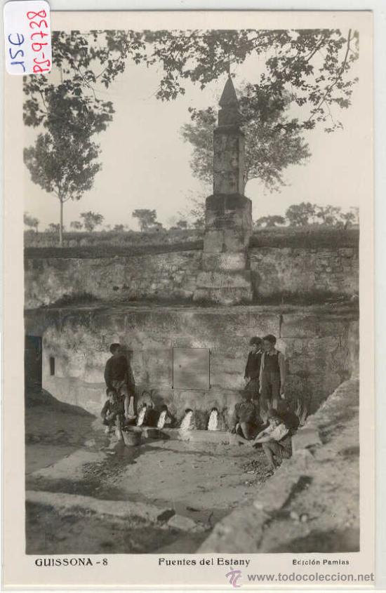 Postales: (PS-9738)POSTAL DE GUISSONA(LLEIDA)-FUENTES DEL ESTANY