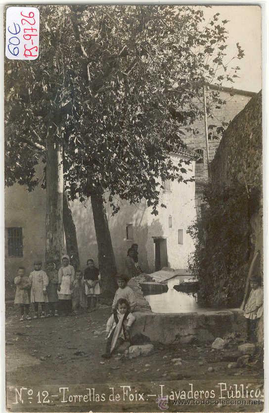 Postcards: (PS-9726)POSTAL FOTOGRAFICA DE TORRELLAS DE FOIX-LAVADEROS PUBLICOS