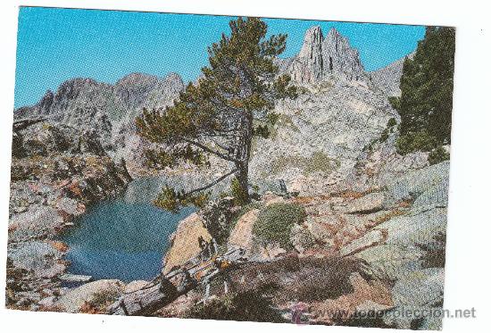 Postales: 5028 - PIRINEOS DE LERIDA. EL PALLARS. VALLE DE ESPOT. LAGO Y AGULLES D&acute;A&acute;MITJES