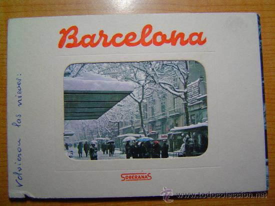 Postales: LIBRITO POSTALES BARCELONA NEVADA - Foto 1