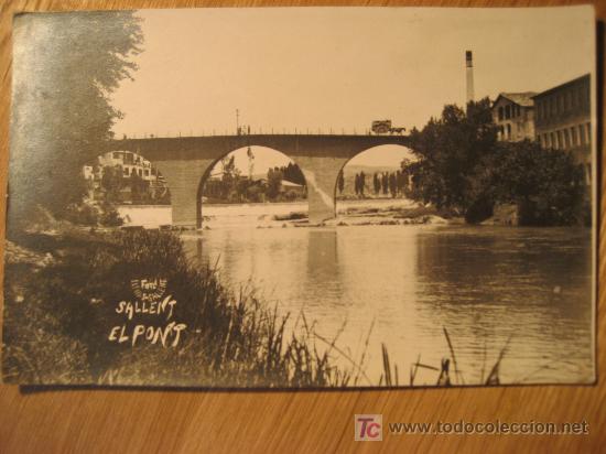 Postales: Sallent. Barcelona. El Pont. Postal sin circular - Foto 1