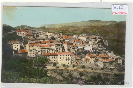 Postkarten: (PS-9806)POSTAL FOTOGRAFICA COLOREADA DE TORROJA(TARRAGONA)-VISTA GENERAL