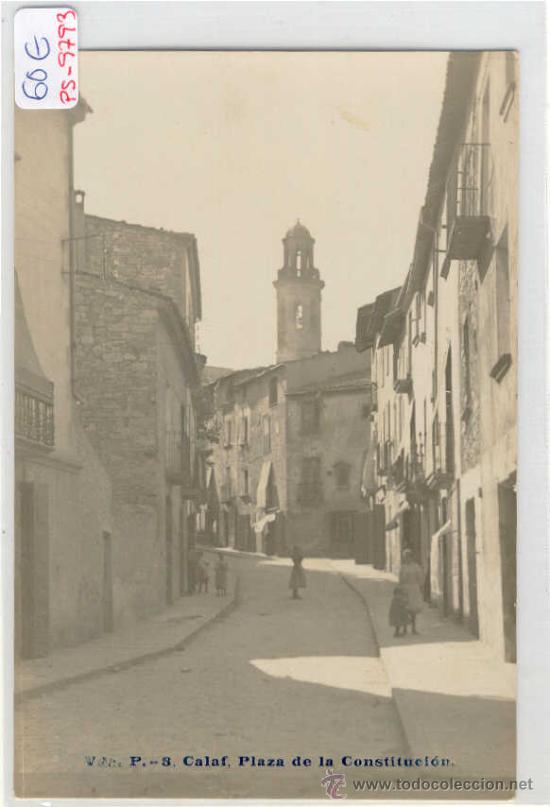 Postkarten: (PS-9793)POSTAL FOTOGRAFICA DE CALAF-PLAZA DE LA CONSTITUCION