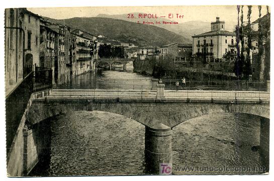 Postales: RIPOLL, GERONA, EL TER,   P25718 - Foto 1