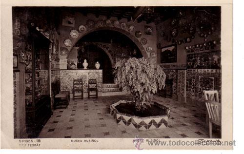 Postales: N&ordm; 3893 POSTAL SITGES MUSEO RUSI&Ntilde;OL - Foto 1