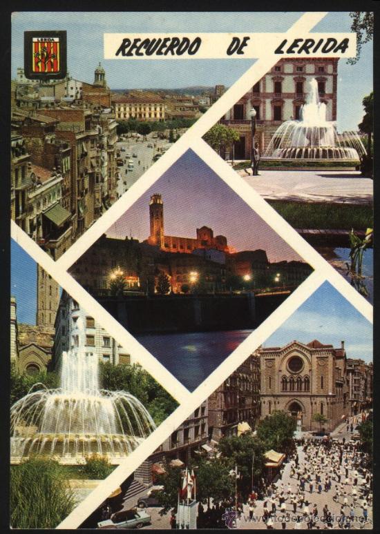 Postales: B-0961- RECUERDO DE LERIDA.