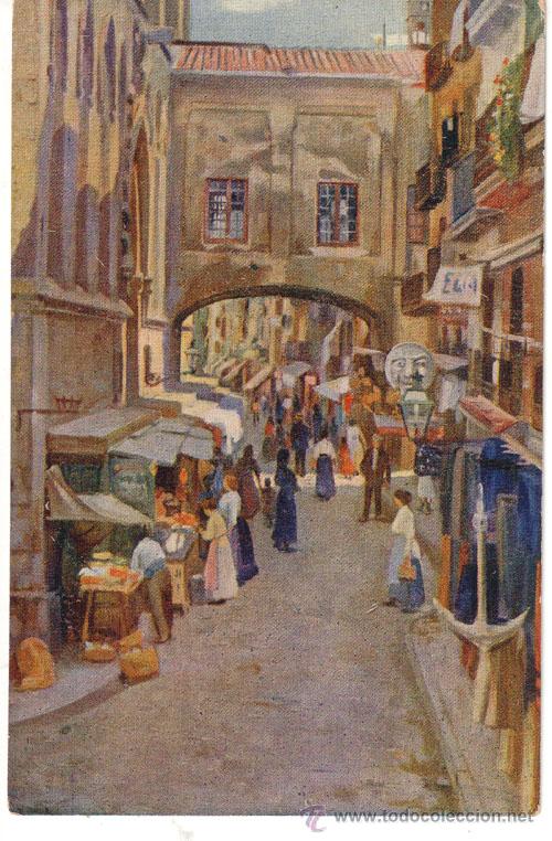 Postkarten: N&ordm; 4050 POSTAL CALLE DE SANTA MARIA CUADRO M BALASCH