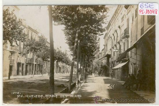 Postcards: (PS-10048)POSTAL FOTOGRAFICA DE IGUALADA-RAMBLA DE SAN ISIDRO