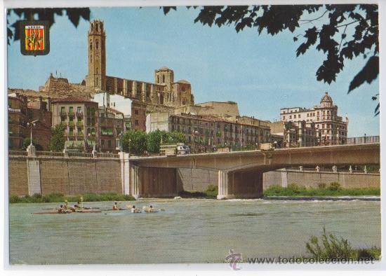 Postales: TARJETA POSTAL SEO ANTIGUA Y RIO SEGRE CON REGATAS LERIDA