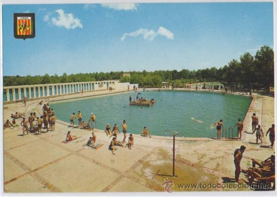 Postales: TARJETA POSTAL PARQUE MUNICIPAL DE LAS BALSAS PISCINA OLIMPICA LERIDA