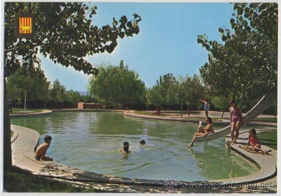 Postales: TARJETA POSTAL DE BORJAS BLANCAS PARQUE MUNICIPAL PISCINAS FAMILIARES LERIDA