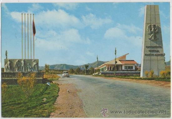 Postales: TARJETA POSTAL DE EL PALLARS CAMPAMENTO GENERAL MARTIN ALONSO PIRINEOS DE LERIDA SEAT 600 MILITAR