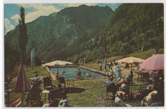 Postales: TARJETA POSTAL DE CALDAS DE BOHI PISCINA DE BOU PIRINEOS CENTRALES LERIDA