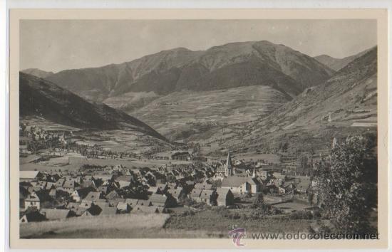 Postales: TARJETA POSTAL DEL VALLE DE ARAN VISTA DE VIELLA Y GAUSACH CON VILACH, MONT Y MONTCORBAU LERIDA