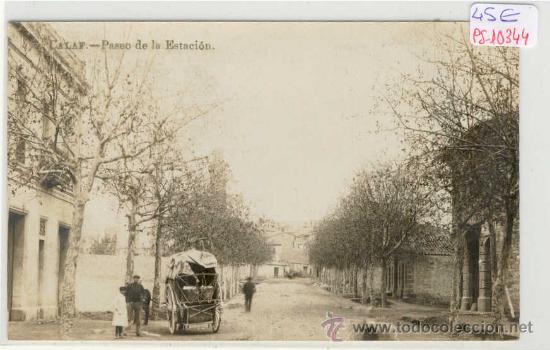 Postcards: (PS-10344)POSTAL FOTOGRAFICA DE CALAF-PASEO DE LA ESTACION DEL FERROCARRIL