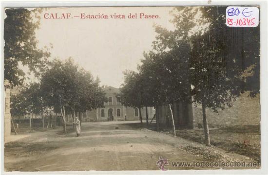 Postkarten: (PS-10345)POSTAL FOTOGRAFICA DE CALAF-ESTACION DEL FERROCARRIL VISTA DESDE EL PASEO