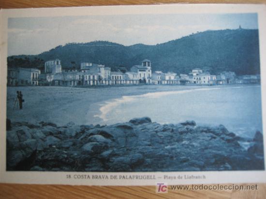 Postales: Costa Brava de Palafrugell. N&ordm; 18. Playa de Llafranch. L.Roisin. Postal sin circular