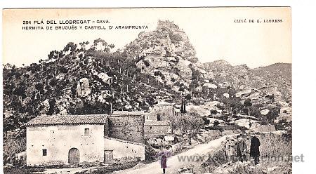 Postais: POSTAL DE GAVA PRAT DEL LLOBREGAT ERMITA DE BRUGUES Y CASTELL D'ARAPRUNYA